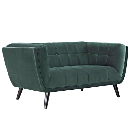 Bestow Velvet Loveseat 2535-GRN