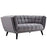 Bestow Velvet Loveseat 2535-GRY