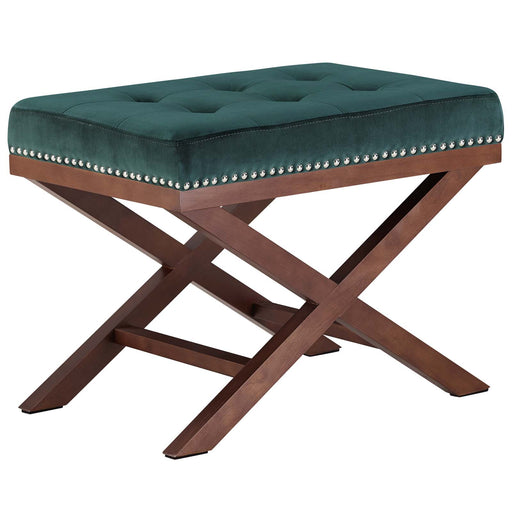 Facet Velvet Bench 2571-GRN