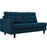 Empress Left-Facing Upholstered Fabric Loveseat 2589-AZU