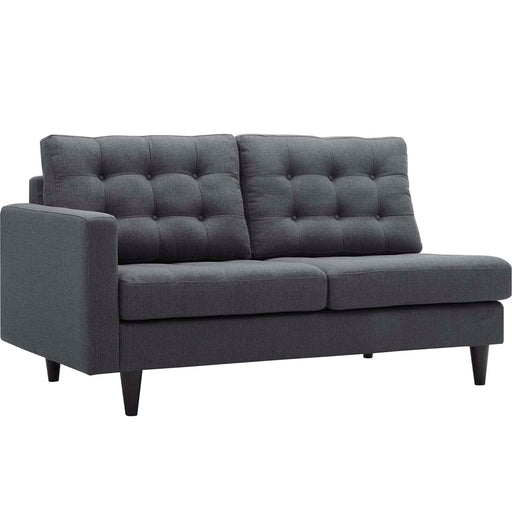 Empress Left-Facing Upholstered Fabric Loveseat 2589-DOR