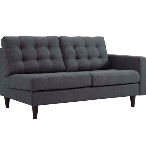 Empress Right-Facing Upholstered Fabric Loveseat 2595-DOR