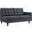 Empress Right-Facing Upholstered Fabric Loveseat 2595-DOR