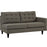 Empress Right-Facing Upholstered Fabric Loveseat 2595-GRA