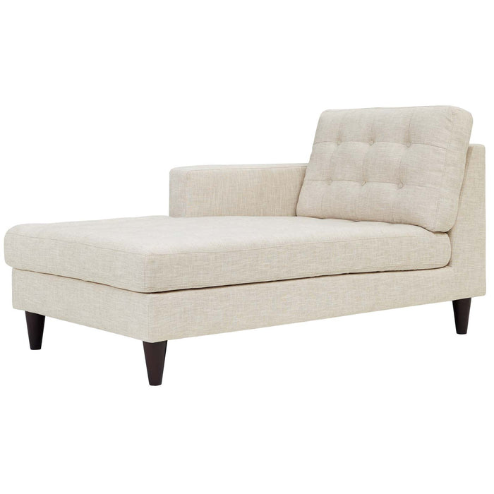 Empress Left-Arm Upholstered Fabric Chaise 2596-BEI