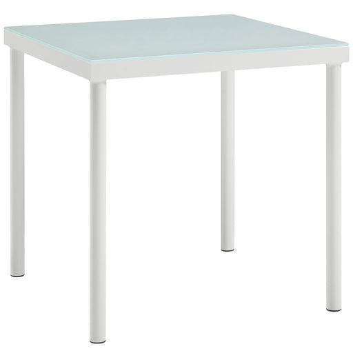 Harmony Outdoor Patio Aluminum Side Table 2604-WHI