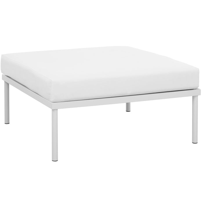 Harmony Outdoor Patio Aluminum Ottoman 2609-WHI-WHI