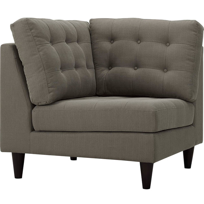 Empress Upholstered Fabric Corner Sofa 2610-GRA