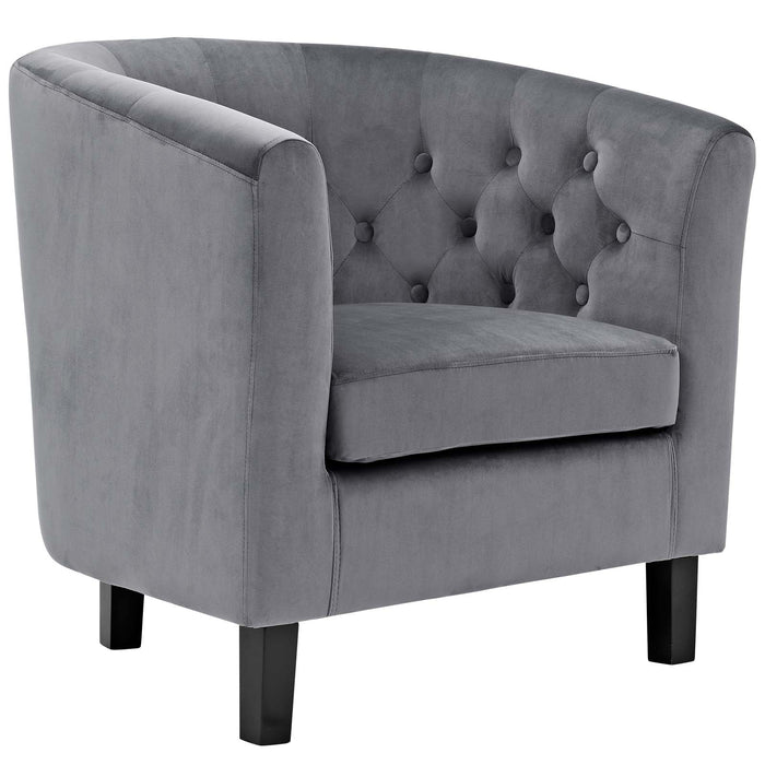 Prospect Velvet Armchair 2613-GRY