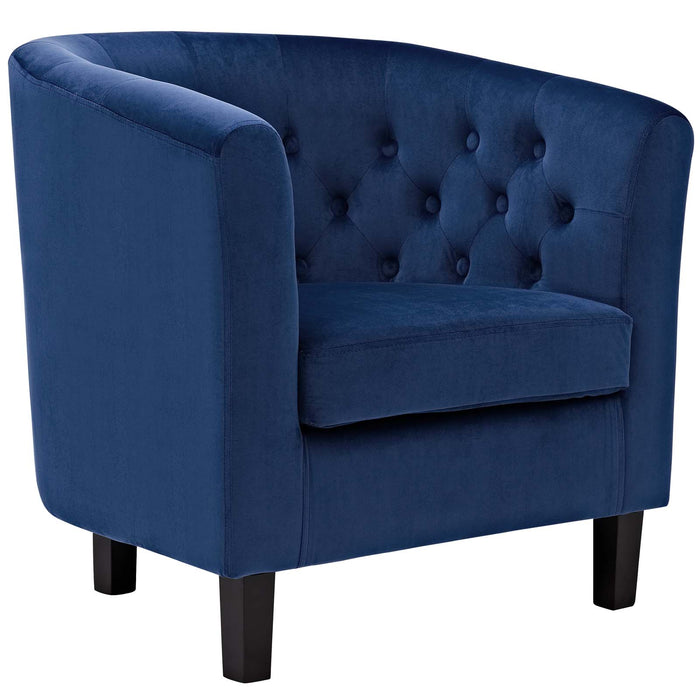 Prospect Velvet Armchair 2613-NAV