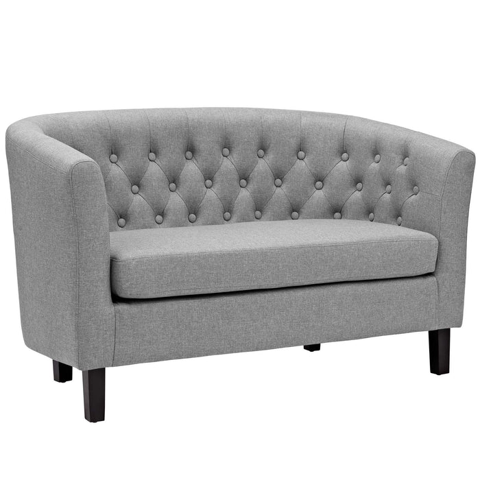 Prospect Upholstered Fabric Loveseat 2614-LGR