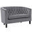 Prospect Velvet Loveseat 2615-GRY