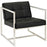 Hover Upholstered Vinyl Lounge Chair 263-BLK