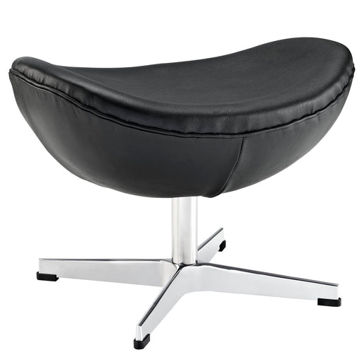 Glove Leather Ottoman 264-BLK