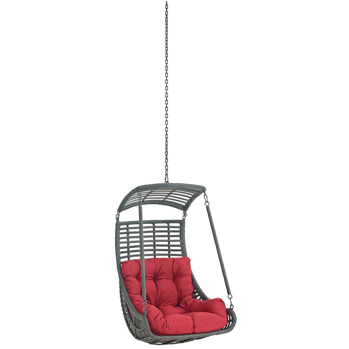 Jungle Outdoor Patio Swing Chair Without Stand 2655-RED-SET