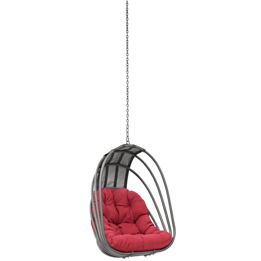 Whisk Outdoor Patio Swing Chair Without Stand 2656-RED-SET