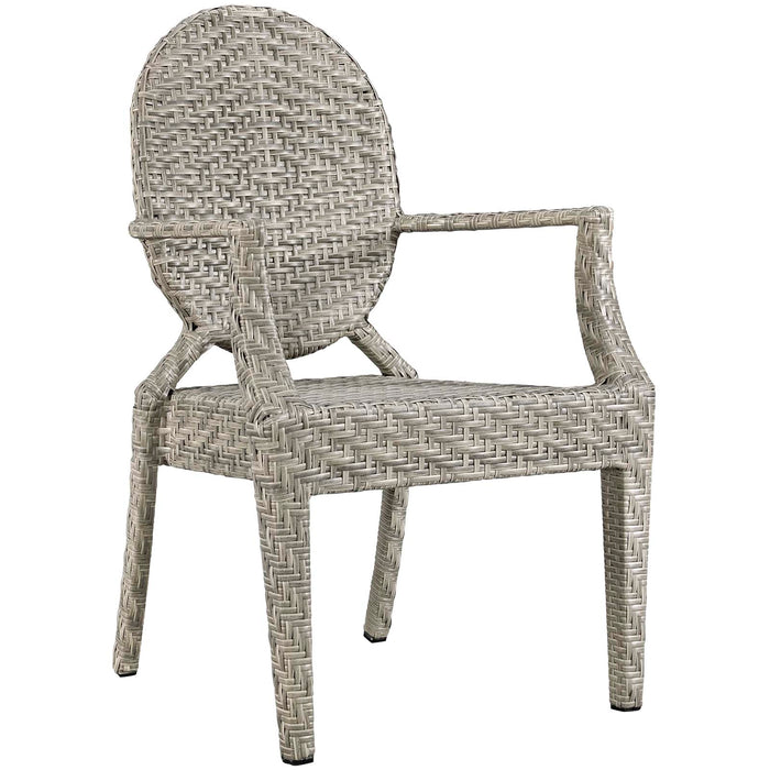 Casper Dining Outdoor Patio Armchair 2683-LGR