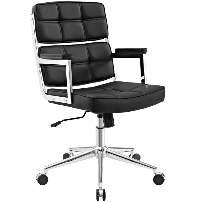 Portray Highback Upholstered Vinyl Office Chair 2685-BLK