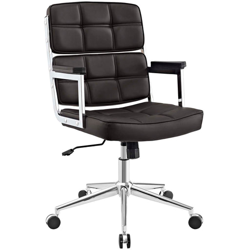 Portray Highback Upholstered Vinyl Office Chair 2685-BRN