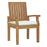 Marina Outdoor Patio Teak Dining Chair 2701-NAT-WHI