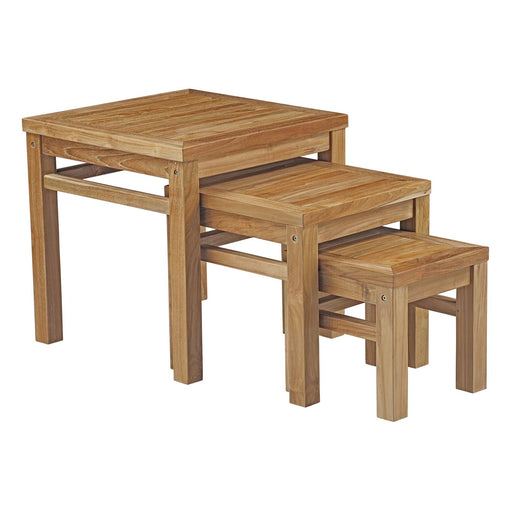 Marina Outdoor Patio Teak Nesting Table 2704-NAT