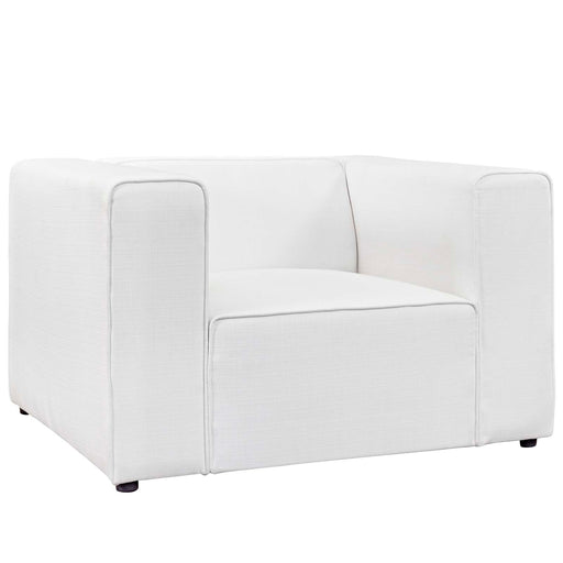 Mingle Upholstered Fabric Armchair 2718-WHI