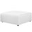 Mingle Fabric Ottoman 2726-WHI