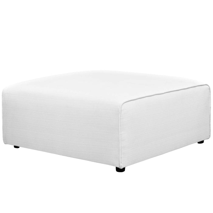 Mingle Fabric Ottoman 2726-WHI