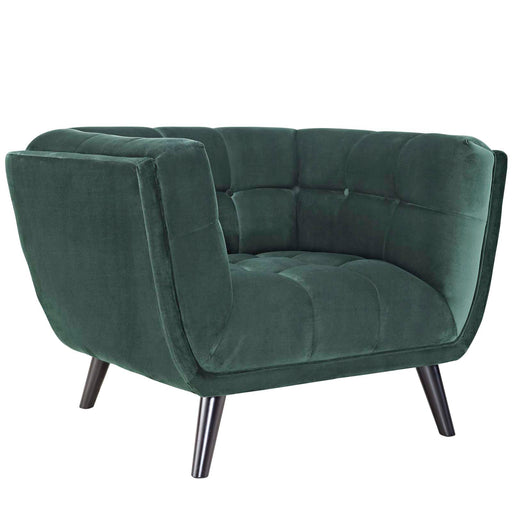 Bestow Velvet Armchair 2733-GRN