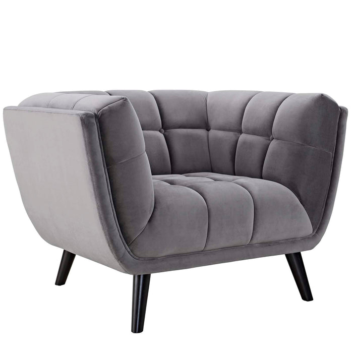 Bestow Velvet Armchair 2733-GRY