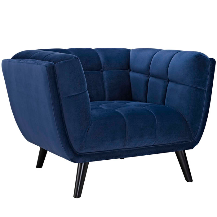 Bestow Velvet Armchair 2733-NAV