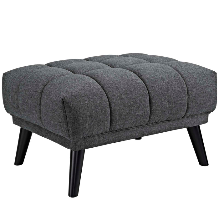 Bestow Upholstered Fabric Ottoman 2734-GRY