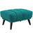 Bestow Upholstered Fabric Ottoman 2734-TEA