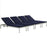 Shore Chaise with Cushions Outdoor Patio Aluminum Set of 4 2738-SLV-NAV-SET