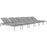 Shore Chaise with Cushions Outdoor Patio Aluminum Set of 6 2739-SLV-GRY-SET