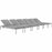 Shore Set of 6 Outdoor Patio Aluminum Chaise with Cushions 2739-SLV-GRY-SET