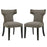 Curve Dining Side Chair Fabric Set of 2 2741-GRA-SET