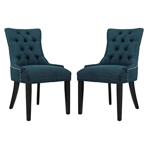 Regent Set of 2 Fabric Dining Side Chair 2743-AZU-SET