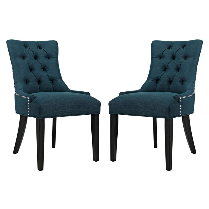 Regent Dining Side Chair Fabric Set of 2 2743-AZU-SET