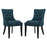 Regent Set of 2 Fabric Dining Side Chair 2743-AZU-SET