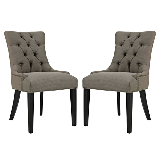 Regent Dining Side Chair Fabric Set of 2 2743-GRA-SET