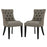 Regent Dining Side Chair Fabric Set of 2 2743-GRA-SET