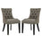 Regent Set of 2 Fabric Dining Side Chair 2743-GRA-SET