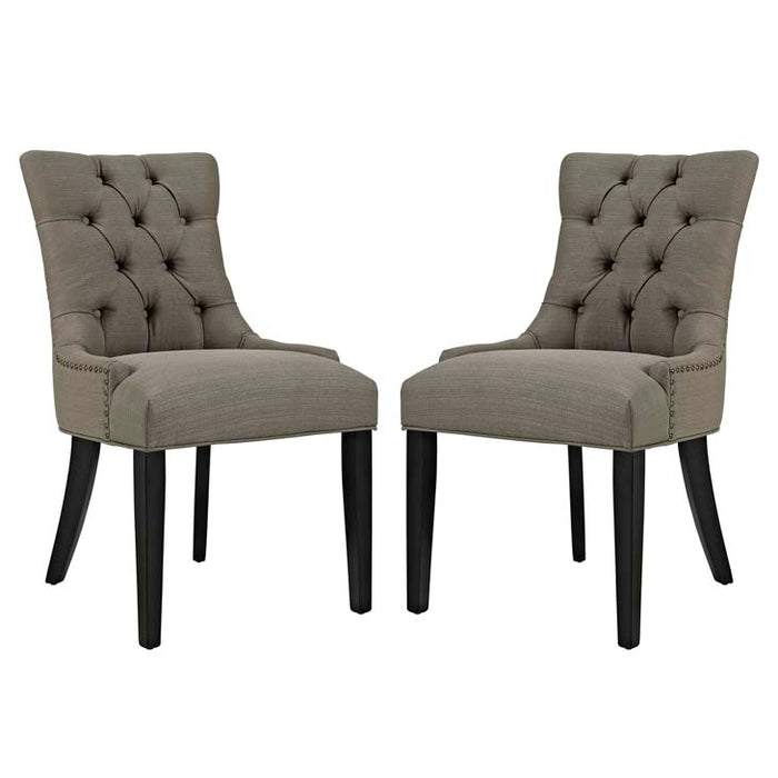 Regent Set of 2 Fabric Dining Side Chair 2743-GRA-SET