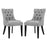 Regent Dining Side Chair Fabric Set of 2 2743-LGSET