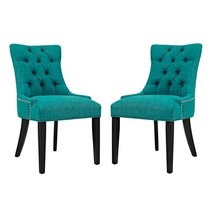 Regent Set of 2 Fabric Dining Side Chair 2743-TEA-SET