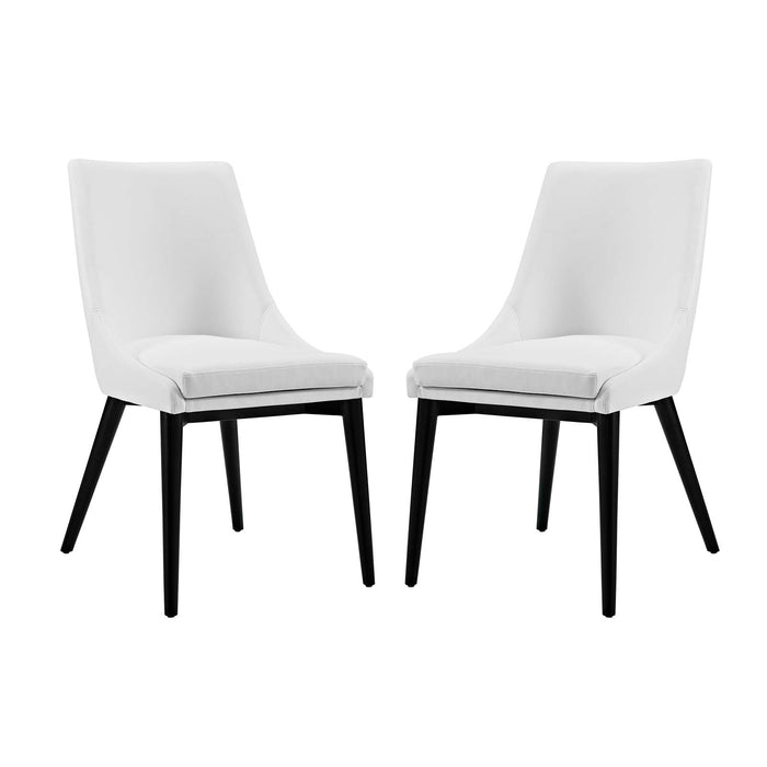 Viscount Dining Side Chair Vinyl 
Set of 2 2744-WHI-SET