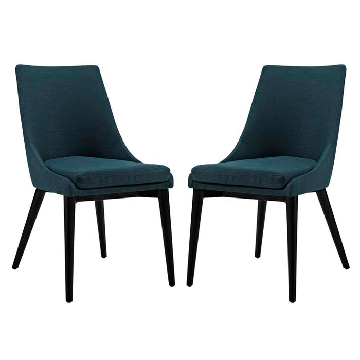 Viscount Set of 2 Fabric Dining Side Chair 2745-AZU-SET