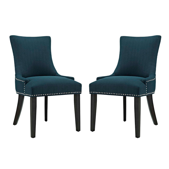 Marquis Dining Side Chair Fabric Set of 2 2746-AZU-SET