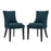 Marquis Set of 2 Fabric Dining Side Chair 2746-AZU-SET